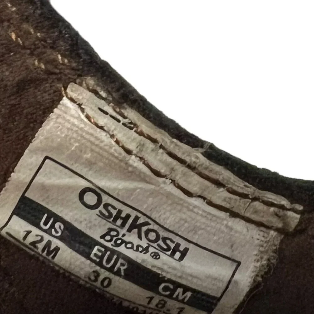 OshKosh Sz 12 Brown Faux Leather Sandals
